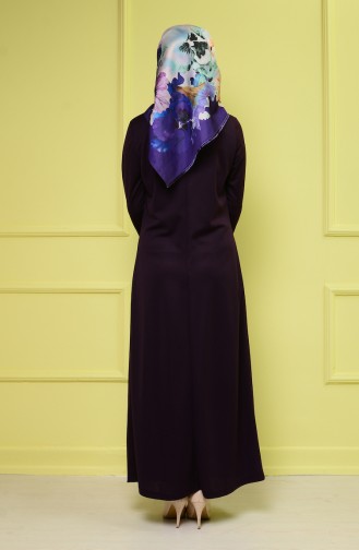 Purple Hijab Dress 3096-05