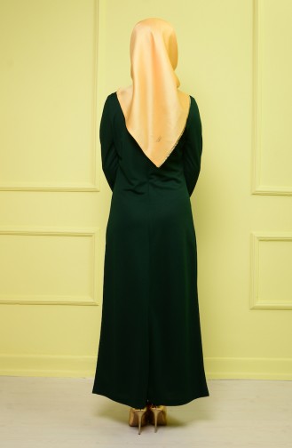 Sefamerve Kleid mit Halskette 3096-03 Smaragdgrün 3096-03