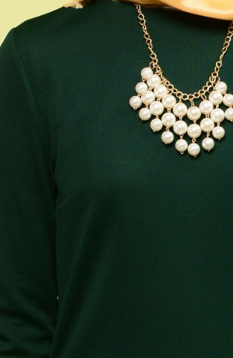 Emerald Green Hijab Dress 3096-03