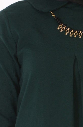 Tunika mit Halskette 2039-11 Smaragdgrün 2039-11