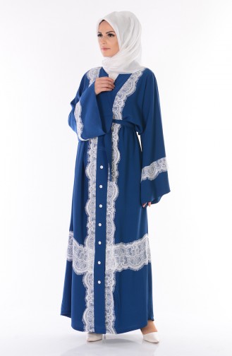 Blue Abaya 1263-01