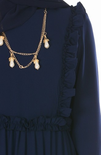 Necklace Dress 3102-01 Navy Blue 3102-01