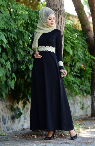 Black Hijab Dress 2069-01
