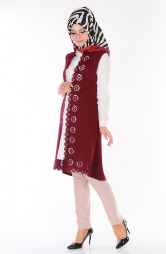 Dark Claret Red Waistcoats 0459-16