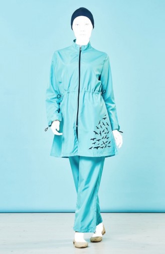 Sea G​green Swimsuit Hijab 1125-01