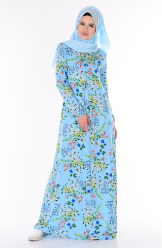 Blue Hijab Dress 1350-01