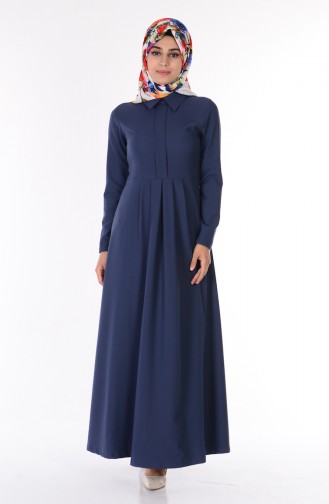 Petroleum Hijab Kleider 0110-04