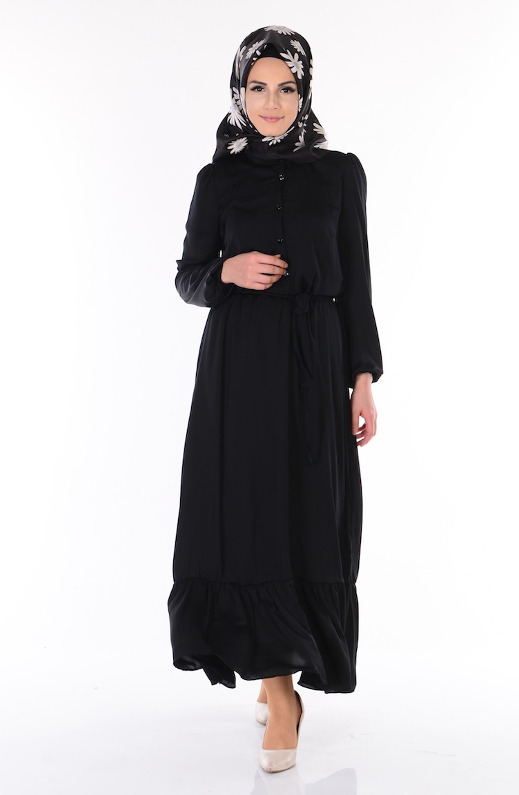 Black Hijab Dress 315103 Sefamerve