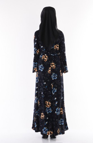 Blue Hijab Dress 4569-04