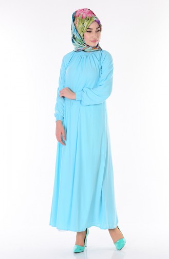 Mint Blue Hijab Dress 1988-05