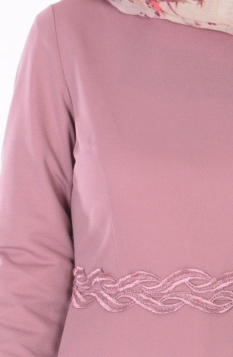 Dusty Rose Hijab Dress 6085-02