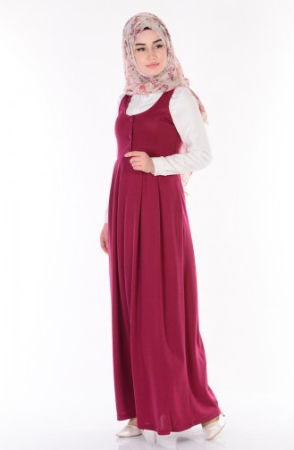 Light Plum Hijab Dress 2115-16