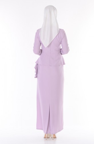 Violet Hijab Dress 0693-05