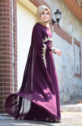 Purple Hijab Dress 52597-06