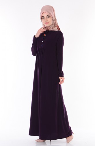 Purple Hijab Dress 2084-02