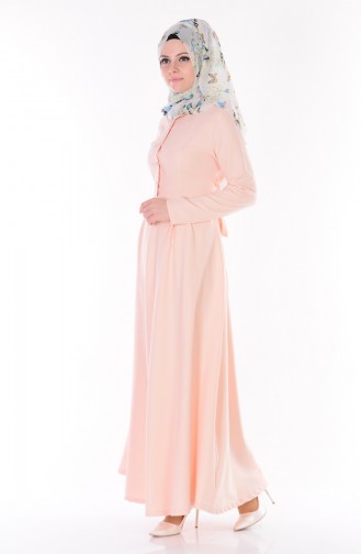 Powder Hijab Dress 0112-03