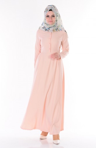 Powder Hijab Dress 0112-03