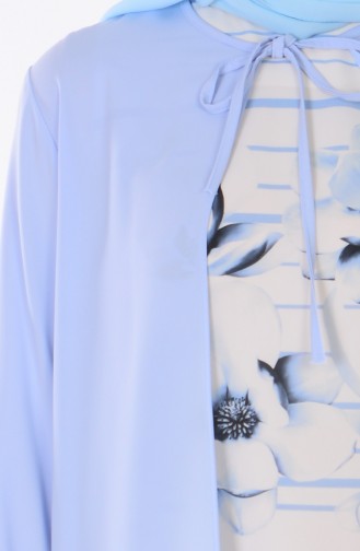 Tunik Hırka İkili Takım 0914-03 Bebe Mavi