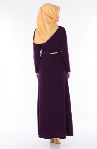 Light Purple Hijab Dress 1118-09