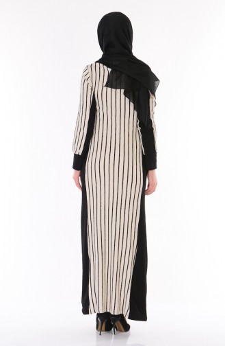 Black Hijab Dress 2508-01