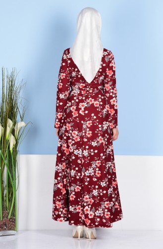Tied from Side Dress 3097-02 Claret Red 3097-02
