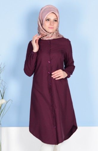 Buttoned Tunic 5011-05 Claret Red 5011-05