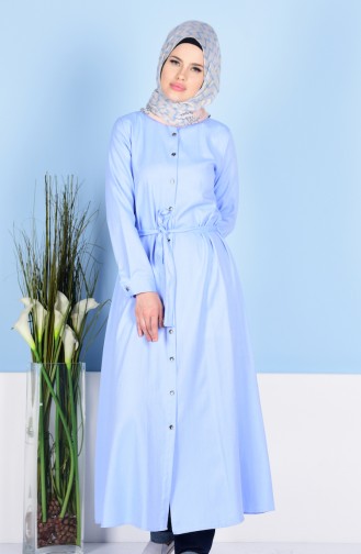 Long Tunic with Belt 1183-04 Ice Blue 1183-04