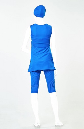 Saks-Blau Hijab Badeanzug 1126-06