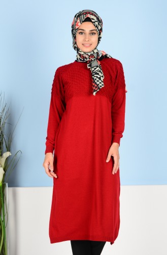 Combed Braided Tunic 0101-07 Claret Red 0101-07