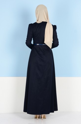 Robe Hijab Bleu Marine 2830-10
