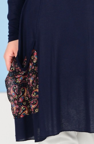 Tunic with Pockets 6001-05 Navy Blue 6001-05