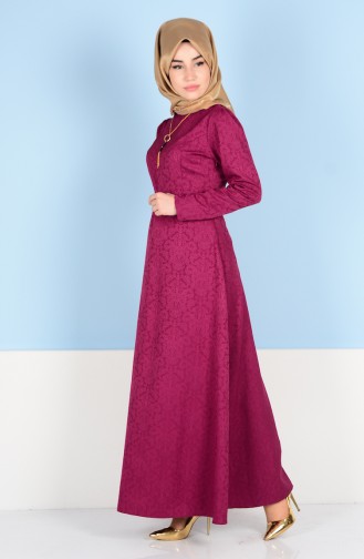 Sefamerve Belted Dress 3951-02 Purple 3951-02