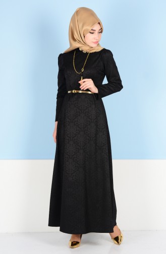 W. B Belted Dress 3951-03 Black 3951-03