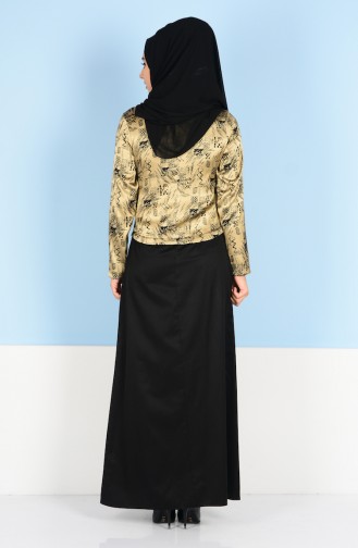 Sefamerve Dress with Jaquard Jacket 3963-01 Black 3963-01