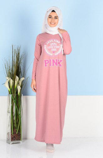 Powder Hijab Dress 2084-06