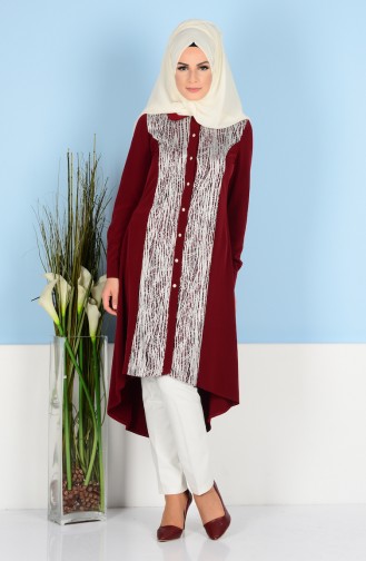 Garnili Bebe Yaka Tunik 2166-08 Bordo