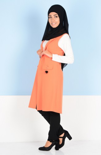 Gilet Col Officier 8128-01 Orange 8128-01