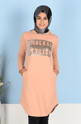 Tunic with Print 2518A-02 Light Pink 2518A-02