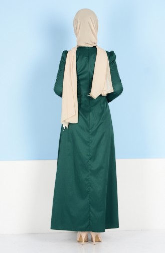 Robe Hijab Vert emeraude 2830-07