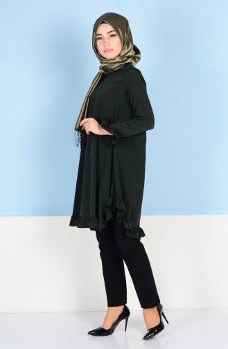Skirt Tassel Tunic 1013-06 dark Khaki 1013-06