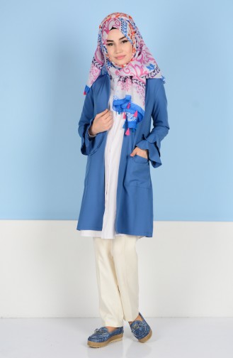 Jacket with Pockets 6060-06 Blue 6060-06