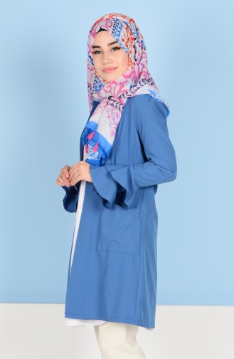 Jacket with Pockets 6060-06 Blue 6060-06