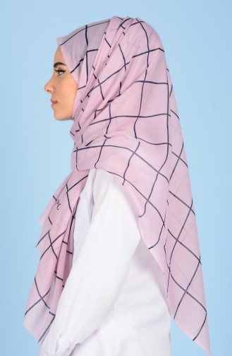Decorated Cotton Shawl 50302-11 Pink 11