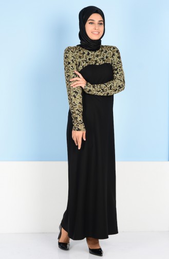 Schwarz Hijab-Abendkleider 2020-01