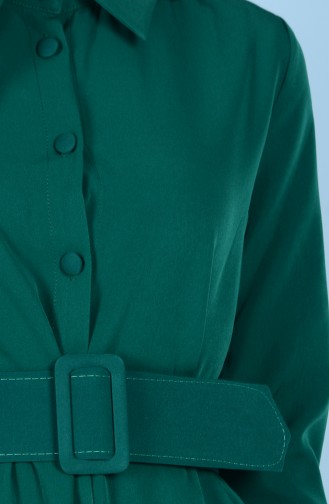 Coat with Belt 1487-07 Jade Green 1487-07