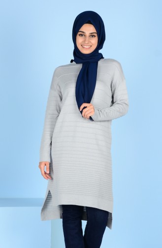 Yarasa Kol Tunik 2255-06 Açık Gri