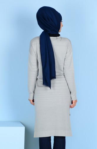 Yarasa Kol Tunik 2255-06 Açık Gri