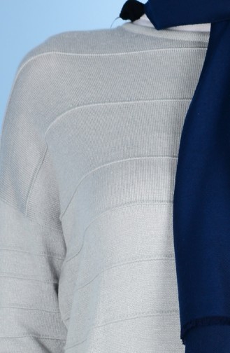 Yarasa Kol Tunik 2255-06 Açık Gri