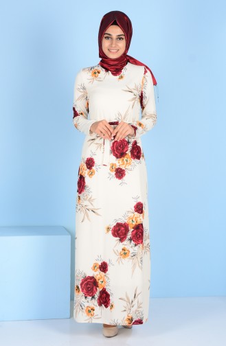 Decorated Dress 2041-10 Ecru 2041-10