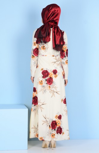 Decorated Dress 2041-10 Ecru 2041-10